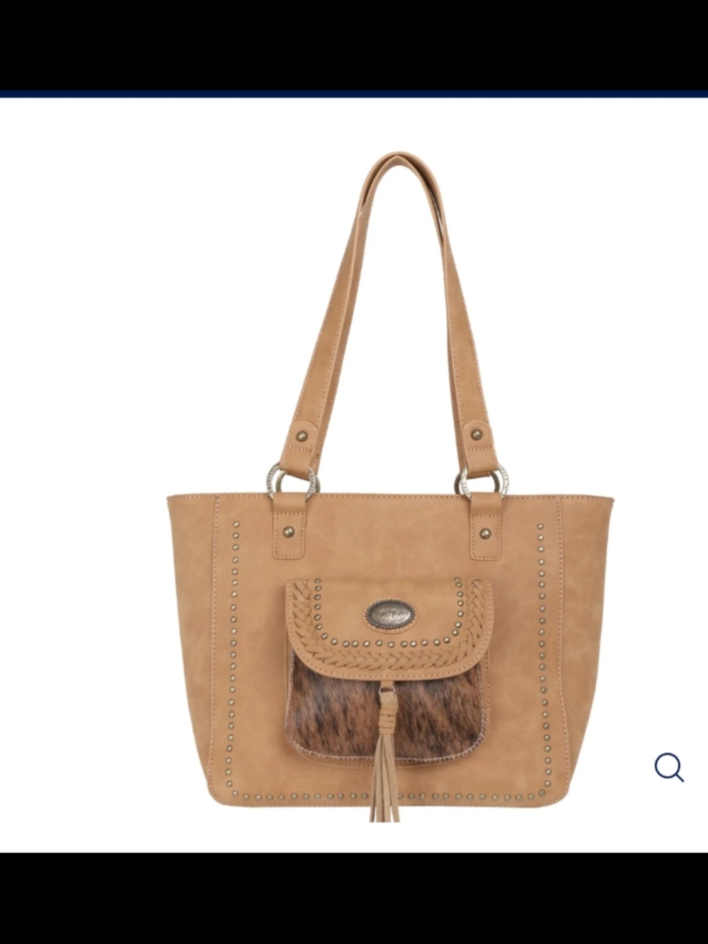 Montana West Trinity Ranch Hair -on Collection Concealed Carry Tote